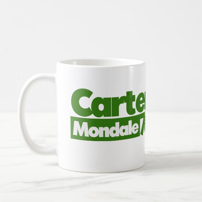 Jimmy Carter 76 Carter Mondale retro Politik Kaffemugg (Vänster)