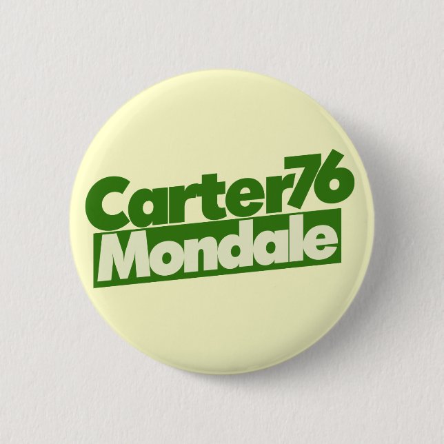 Jimmy Carter 76 Carter Mondale retro Politik Knapp (Framsida)