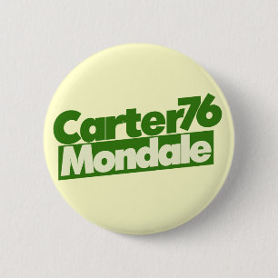 Jimmy Carter 76 Carter Mondale retro Politik Knapp