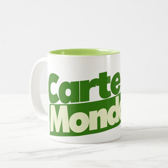Jimmy Carter 76 Carter Mondale retro Politik Två-Tonad Mugg (Framsida vänster)