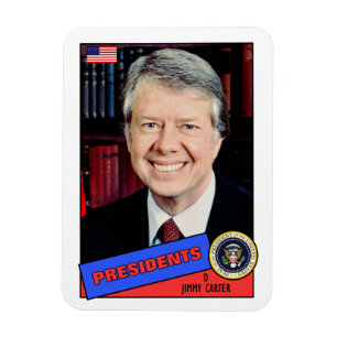 Jimmy Carter baseballkort Magnet