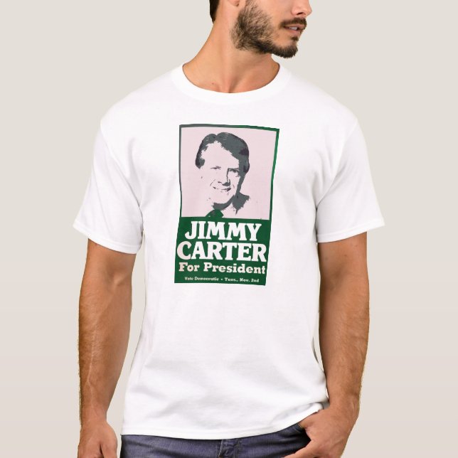 Jimmy Carter bedrövade Look för snitt ut T Shirt (Framsida)