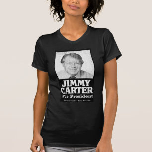 Jimmy Carter bedrövade svartvitt Tröja