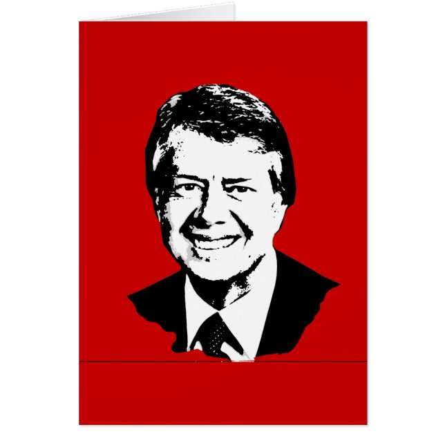 Jimmy Carter Gear Hälsningskort (Framsidan)