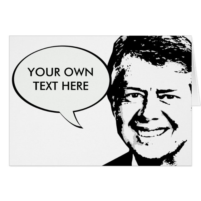 Jimmy Carter Hälsningskort (Framsidan Horizontal)