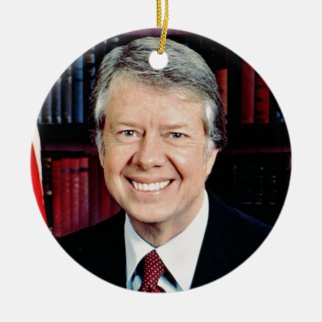 Jimmy Carter Julgransprydnad Keramik (Framsidan)