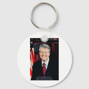 Jimmy Carter "Mänskliga rättigheter" Citatpresente Nyckelring
