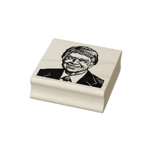 Jimmy Carter Rubber Frimärke Stämpel