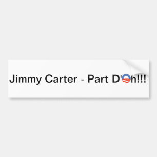Jimmy Carter understöder benämner Bildekal