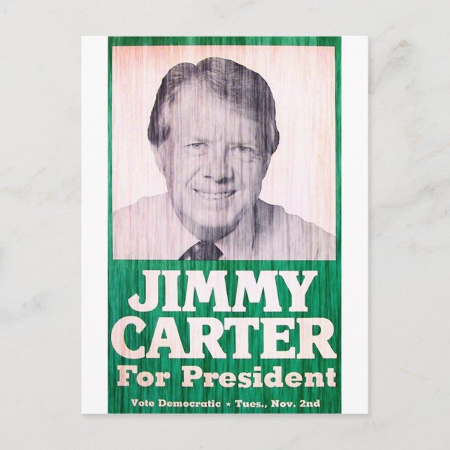 Jimmy Carter vintage Vykort (Framsida)