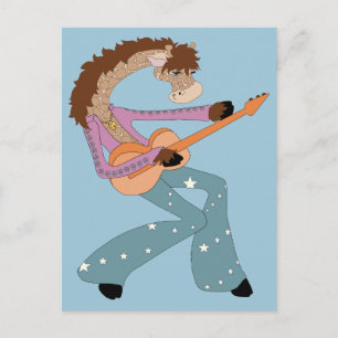 Jimmy Giraffes Guitar Vykort