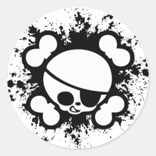 Jimmy Splat Runt Klistermärke