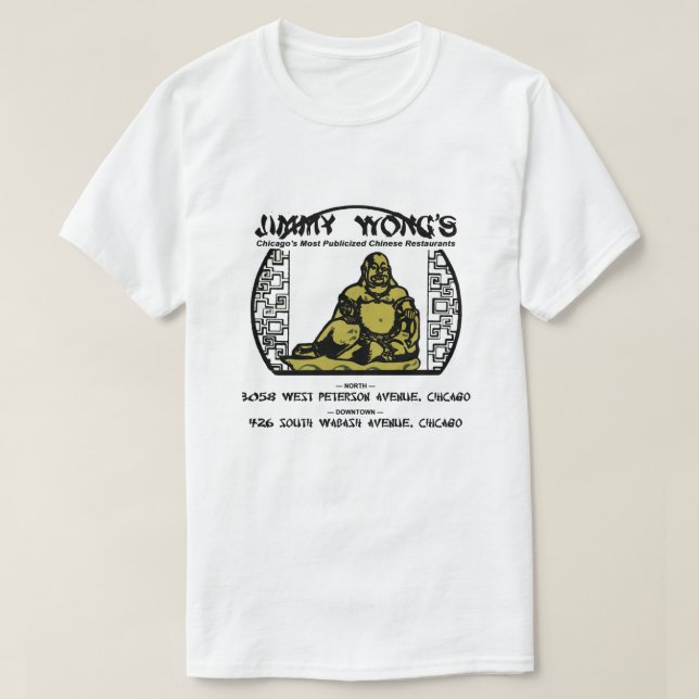 Jimmy Wongs kantonese Food, Chicago, IL T Shirt (Design framsida)