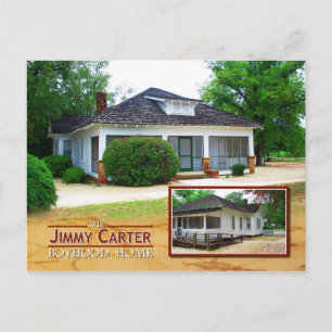 Jimmyn Carter Boyown Home, Plains, Georgia Vykort