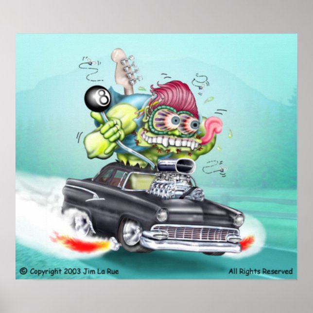 Jimmyns Jalopy Monster Poster (Framsidan)