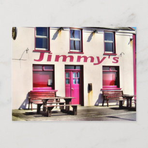 Jimmyns Pub Irish Postcard Vykort