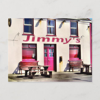 Jimmyns Pub Irish Postcard Vykort