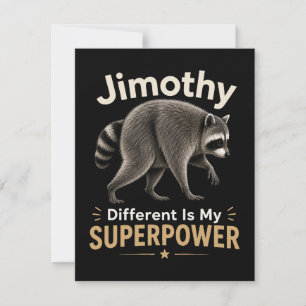 Jimothy annorlunda är min superkraft inbjudningar