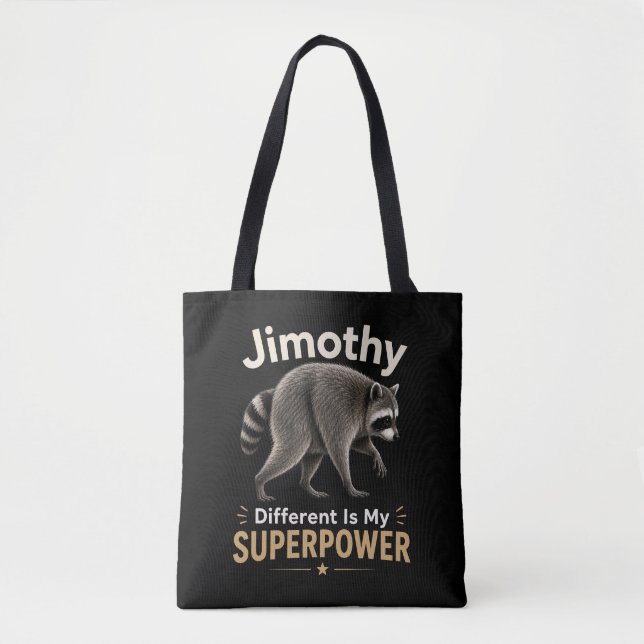 Jimothy annorlunda är min superkraft tygkasse (Framsida)