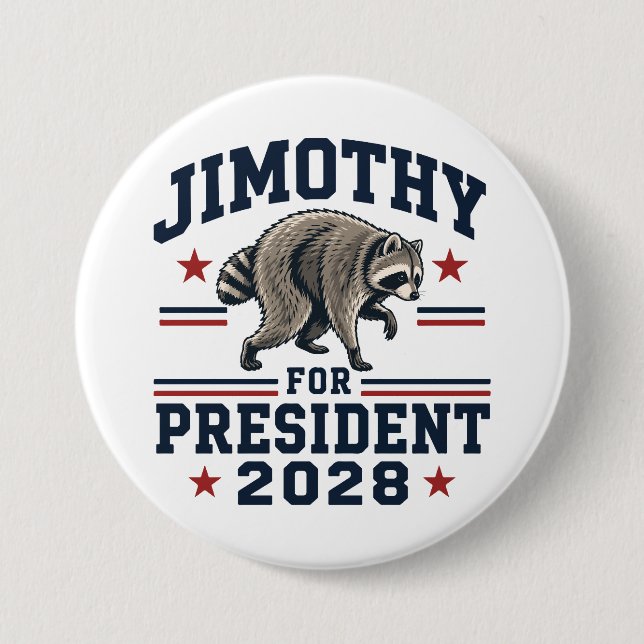 Jimothy för president 2028 knapp (Framsida)