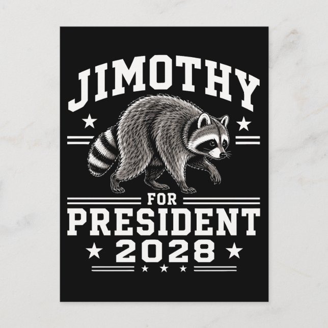 Jimothy för president 2028 vykort (Framsida)