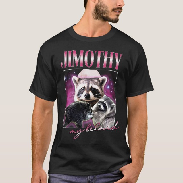 Jimothy Tvättbjörn Bootleg T-Shirt (Framsida)
