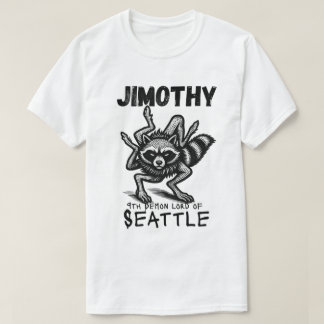 Jimothy Tvättbjörn Seattle Djävul T Shirt