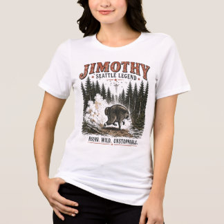 Jimothy Tvättbjörn Vintage Wildlife Skogsäventyr T Shirt