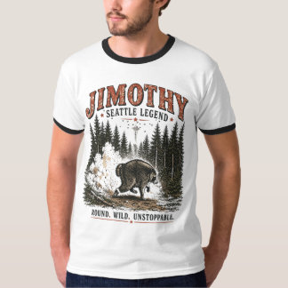 Jimothy Tvättbjörn Vintage Wildlife Skogsäventyr T Shirt