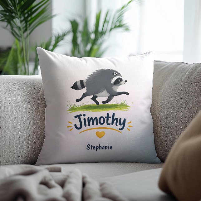 Jimothy Viral Tvättbjörn Rolig Soptraskbjörn Vilda Kudde (Skapare uppladdad)