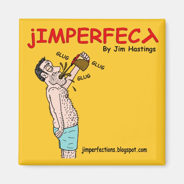 JIMPERFECT Glug Glug Magnet (Framsidan)