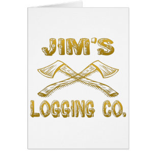 Jims Logga Företag Hälsningskort