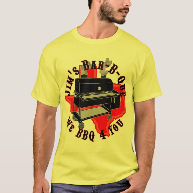 Jims Pub-b-Que T-shirt (Framsida)