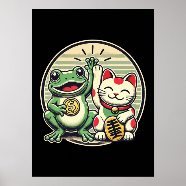 Jin Chan och Maneki Neko - Tur och välstånd Poster (Framsidan)