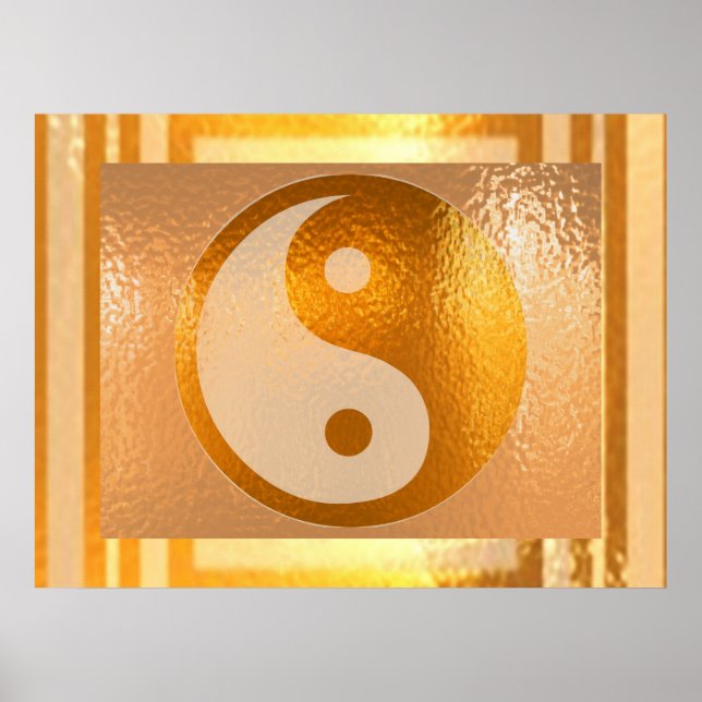 JIN YANG Balance: Broad Golden Gräns Poster (Framsidan)