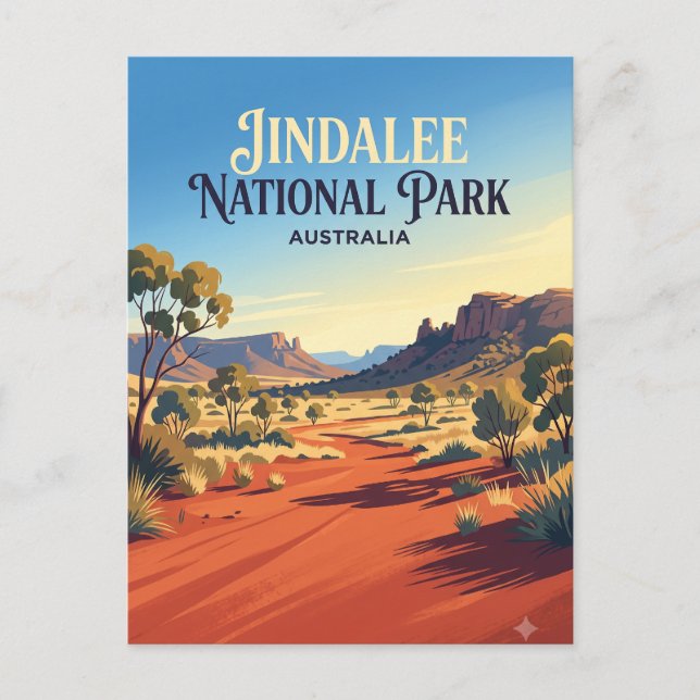 Jindalee nationalpark Australien Vykort (Framsida)