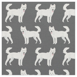 Jindo hund mörk tyg