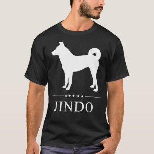 Jindo Hund White Silhouette T Shirt