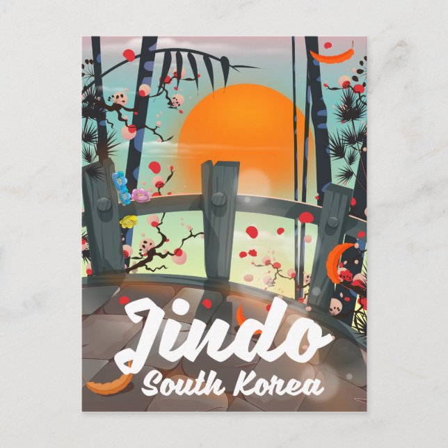 Jindo Sydkorea Vykort (Framsida)