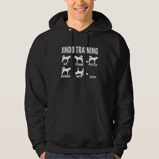 Jindo Training for Korean Jindo Dog Owners Hoodie (Framsida)
