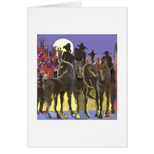 Jinetes apocalípticos hälsningskort (Framsidan)