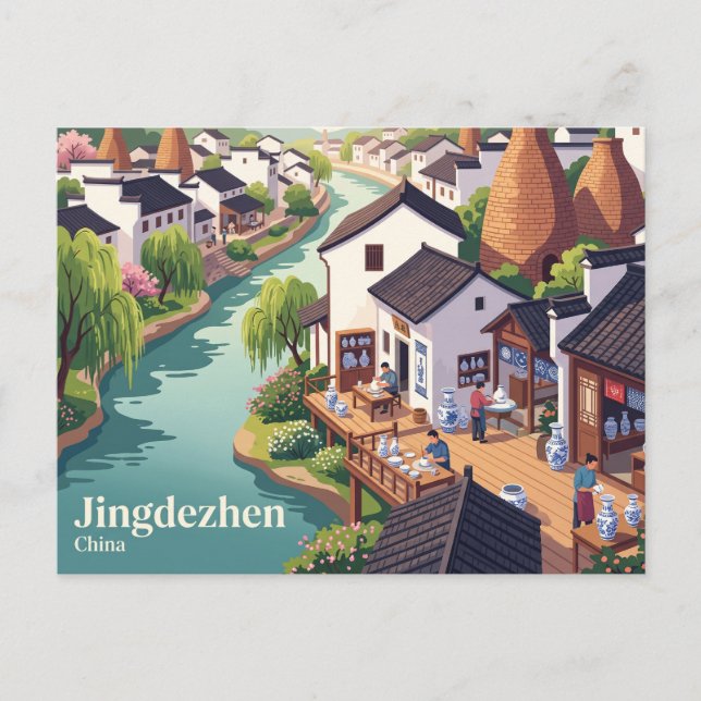 Jingdezhen, Kina Vykort (Framsida)