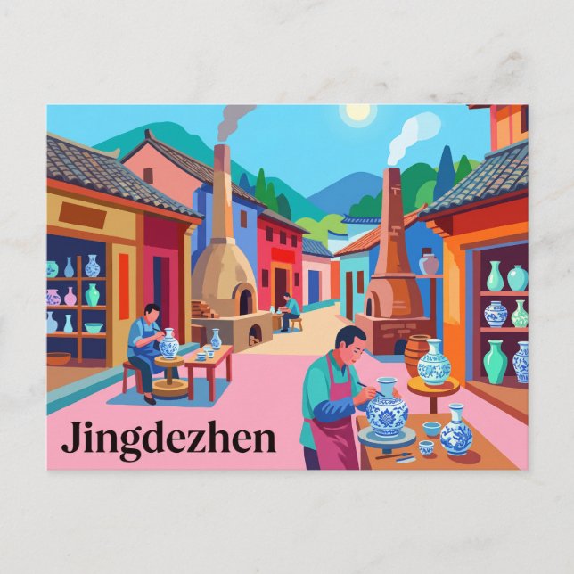 Jingdezhen, Kina Vykort (Framsida)