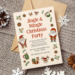 Jingel och Mingel jul Party Inbjudningar
