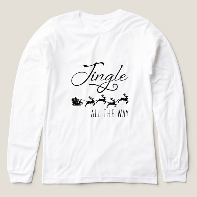 Jingle All The Way Holiday Jul T Shirt (Design framsida)
