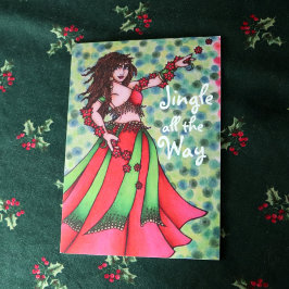 Jingle alla Way Belly Dancer Cards Helgkort