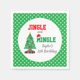 Jingle And Mingle Födelsedag Pappersservett