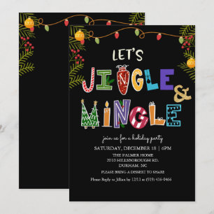 Jingle and Mingle Holiday-inbjudan Inbjudningar