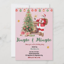 Jingle And Mingle Julfest Invitation