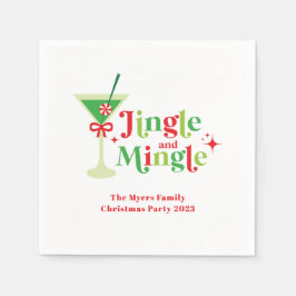 Jingle and Mingle Julfest Pappersservett